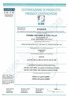 Сейф для офиса Parma Antonio&Figli EL 470 KYC3 RED